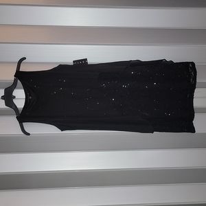 Tiana B black sequin dress